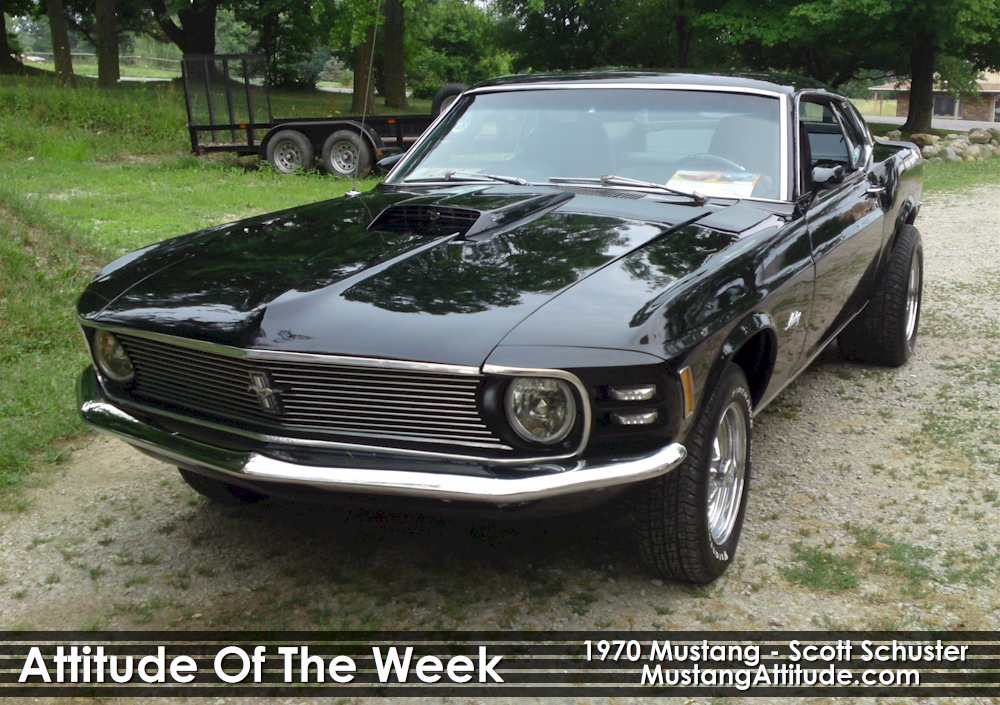 Black 1970 Mustang