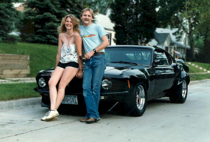 Black 1970 Grabber Mustang