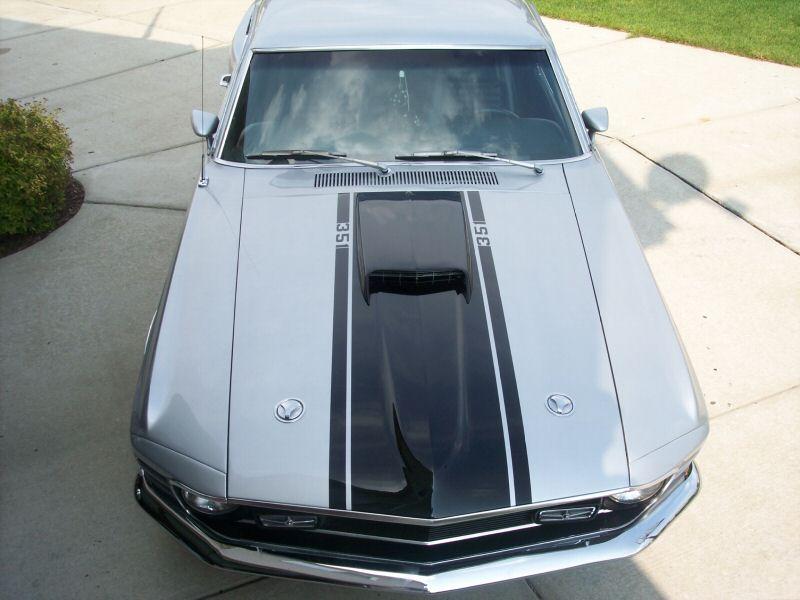 Silver 1970 Mustang Mach1 Fastback