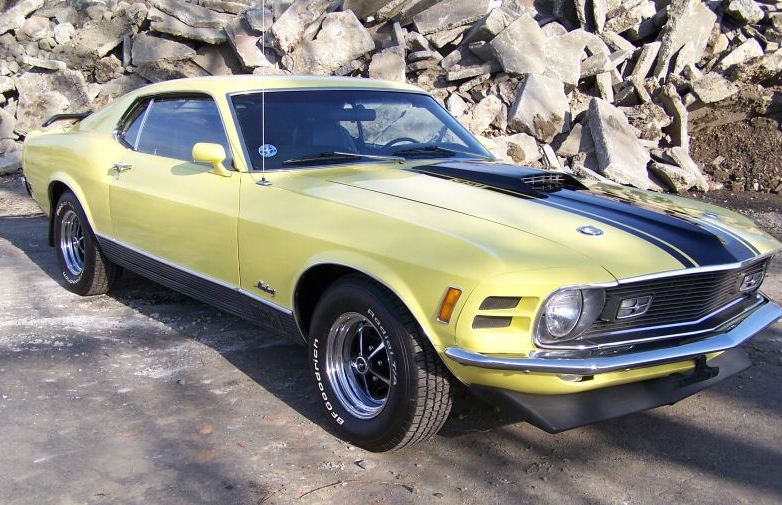 Competition Yellow 1970 Mustang Mach1 Fastback
