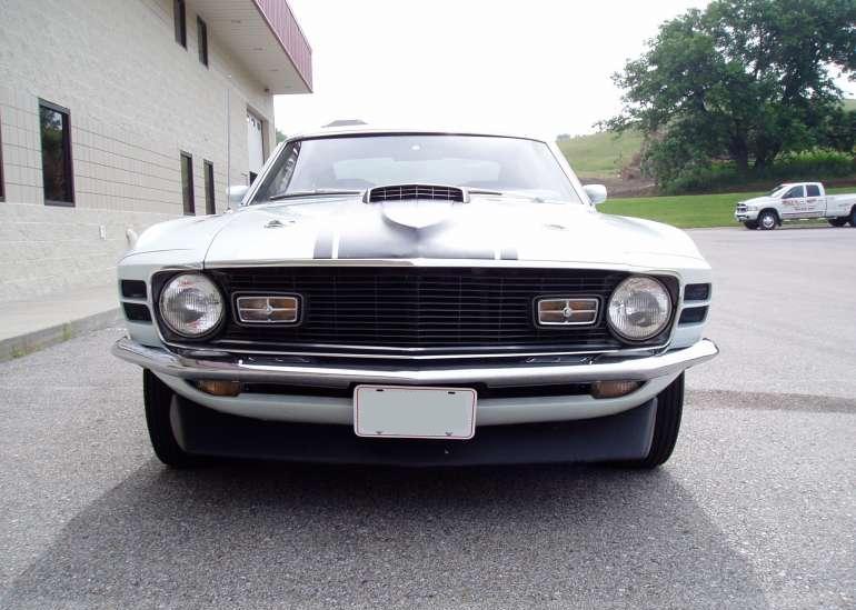 Pastel Blue 1970 Mach 1 Ford Mustang Fastback