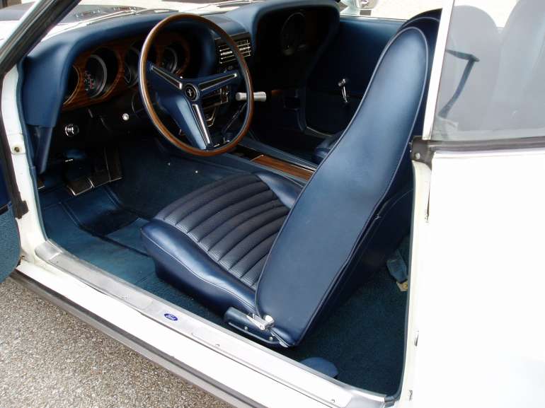 Blue Interior 1970 Mustang Mach 1 Fastback