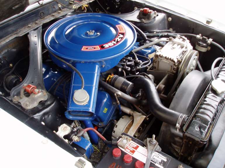 70 Mustang H-code 351ci V8 engine