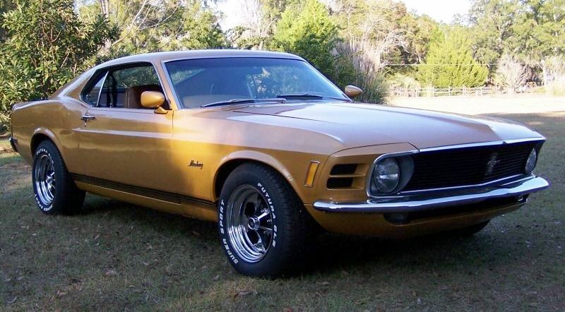Bright Gold 1970 Ford Mustang 