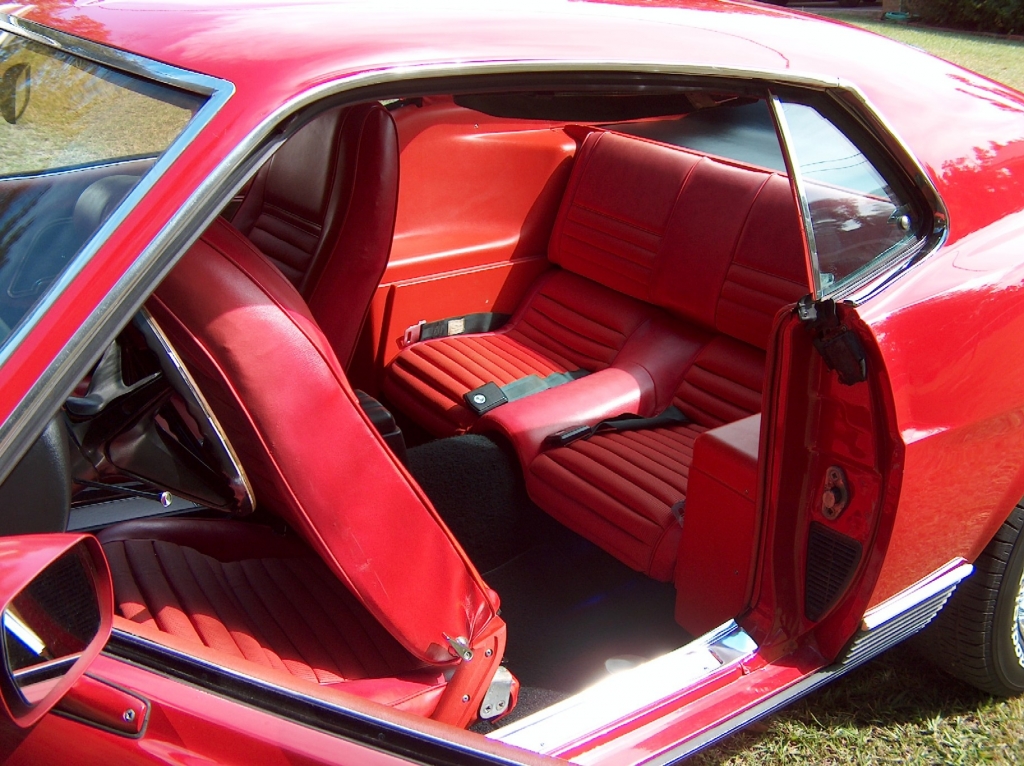 Vermilion Red Interior 1970 Mustang Mach 1 Fastback