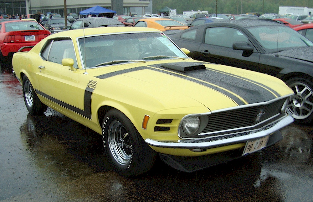 Competition Yellow 1970 Mustang Boss 302