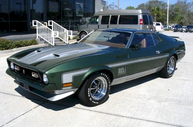 Dark Green 1971 Ford Mustang - Paint Cross Reference