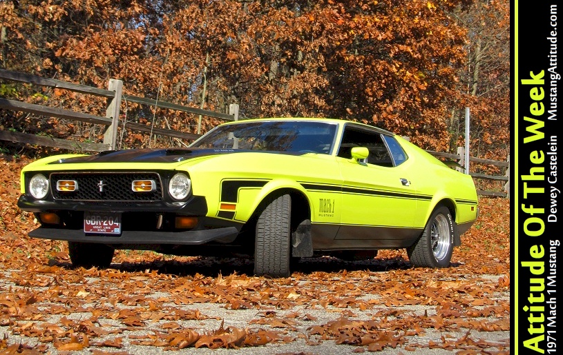 Bright Lime 1971 Mach 1 Mustang