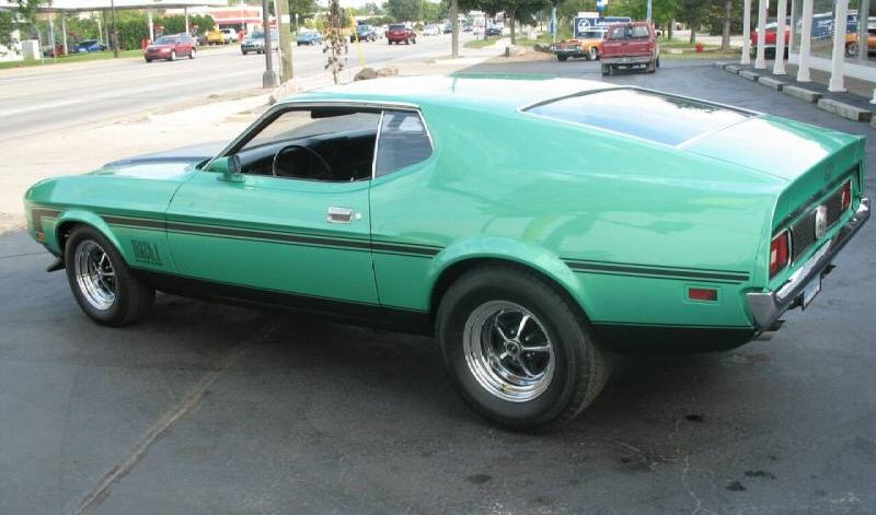 1971 Ford mustang mach 1 grabber green #7