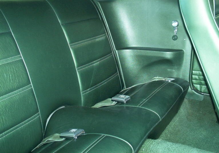 Green Interior 1971 Mustang Hardtop