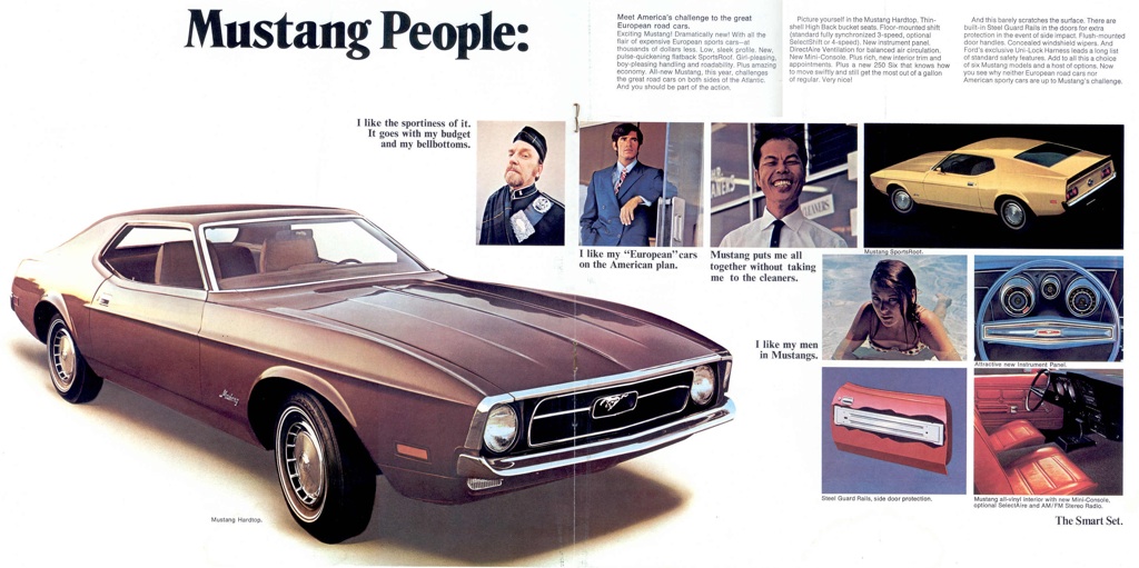 Medium Brown 1971 Mustang Hardtop