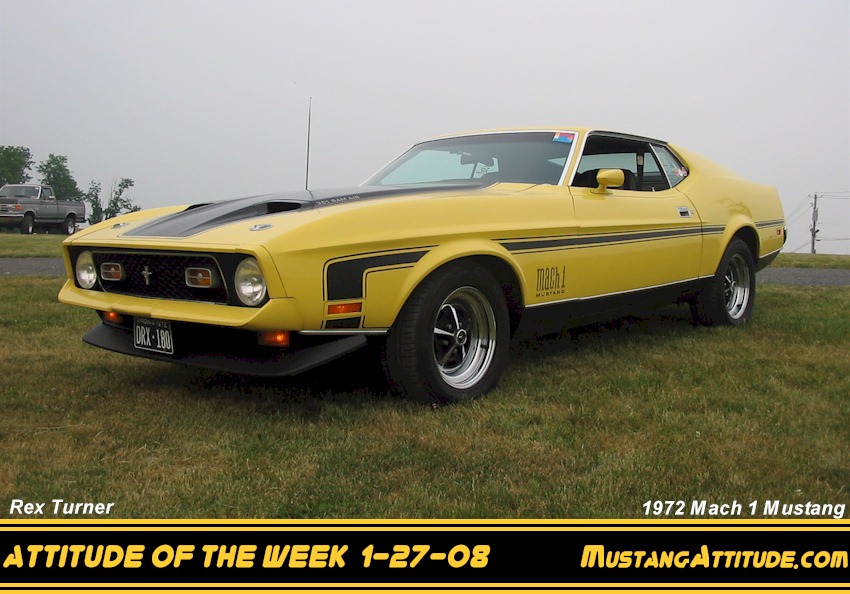 Medium Bright Yellow 1972 Mach-1