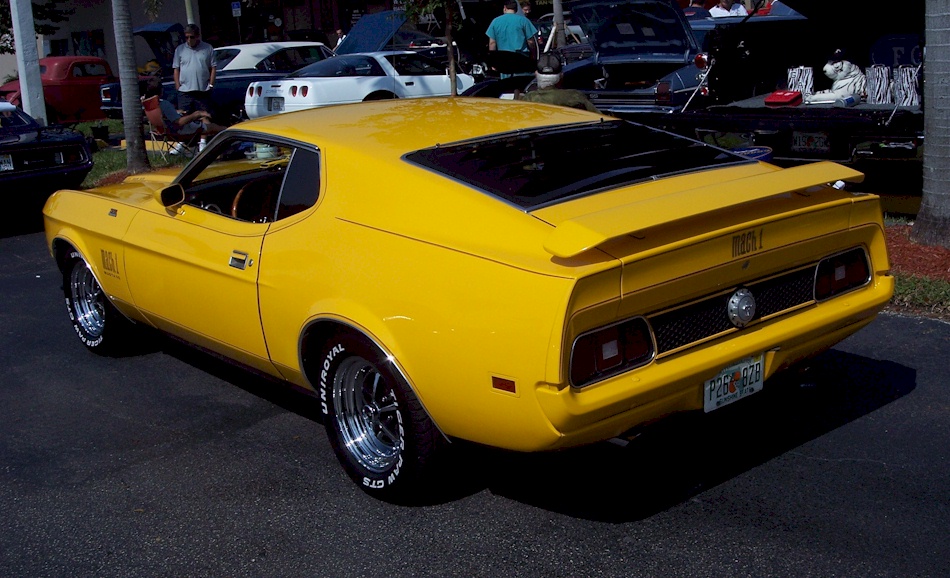 Yellow 1972 Mach-1