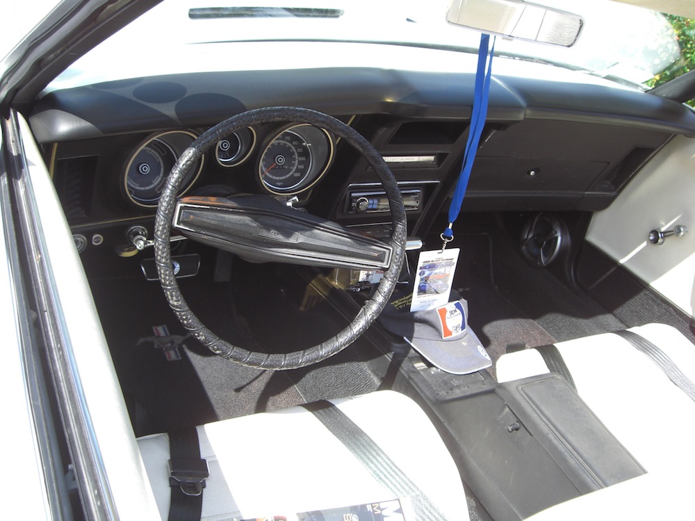 White Interior 1972 Mustang Convertible