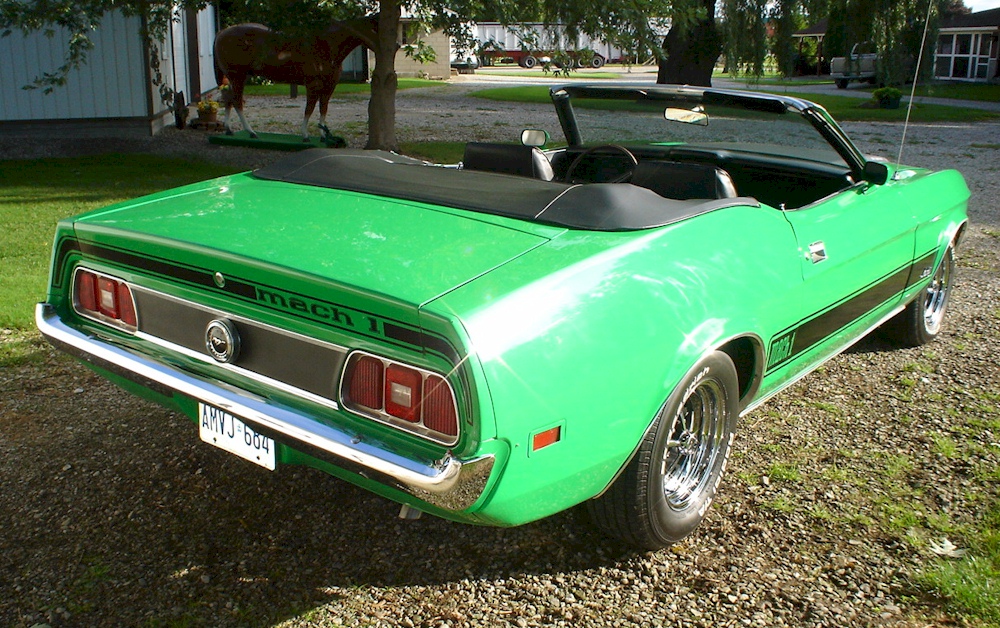 Green 73 Mustang Convertible