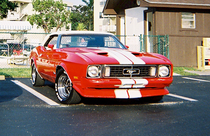 Red 1973 Mustang Convertible