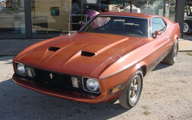 Medium Copper 1973 Mustang Mach 1