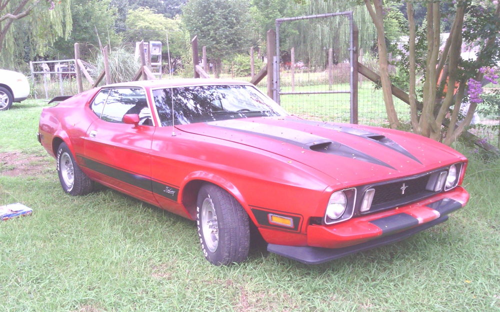 Red 1973 Mach 1
