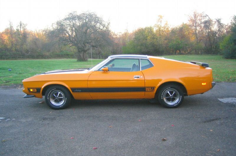 Grabber Orange 1973 Mach 1 Ford Mustang Fastback - MustangAttitude.com ...