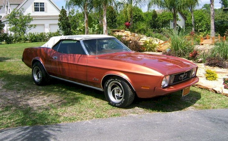 Saddle Bronze 1973 Mustang Convertible