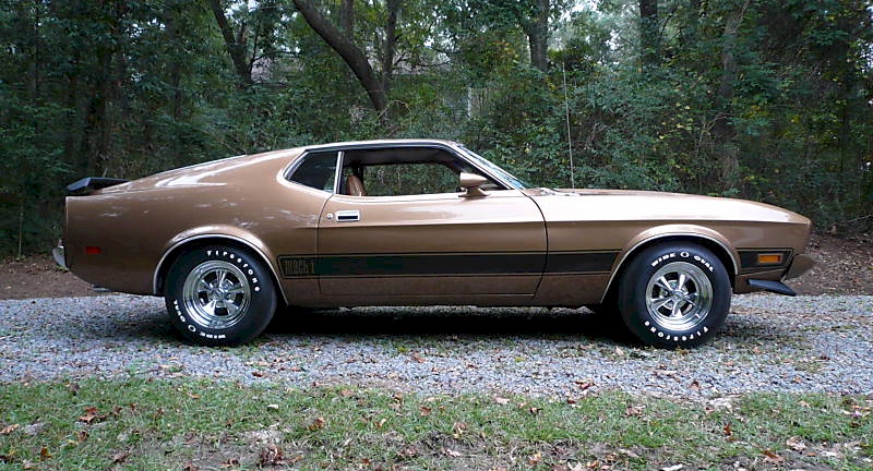 Medium Brown (Ginger) 1973 Ford Mustang 