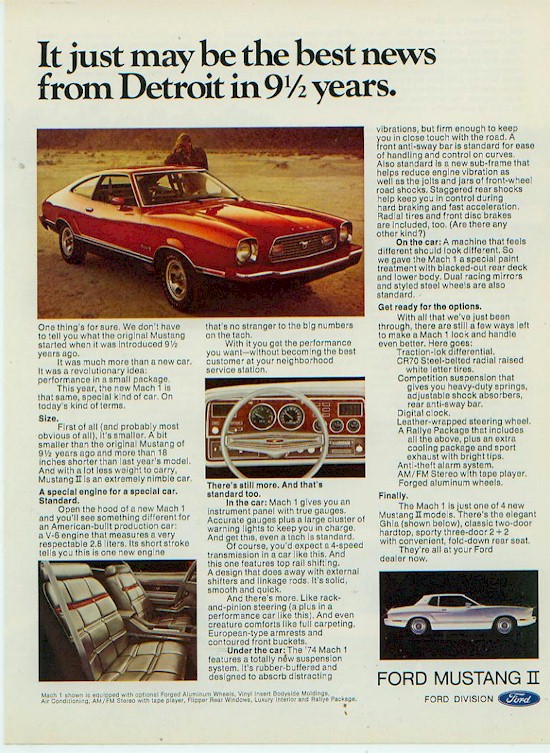 Mustang II Ad