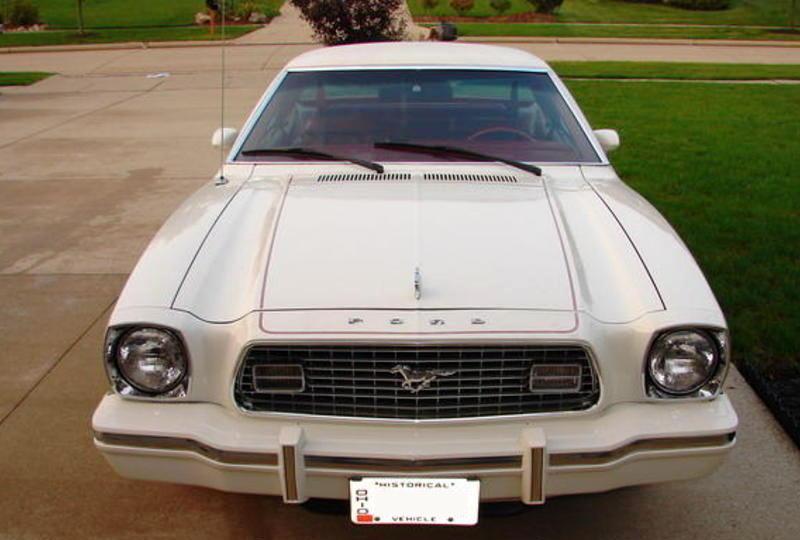 White 1974 Mustang II Ghia Coupe