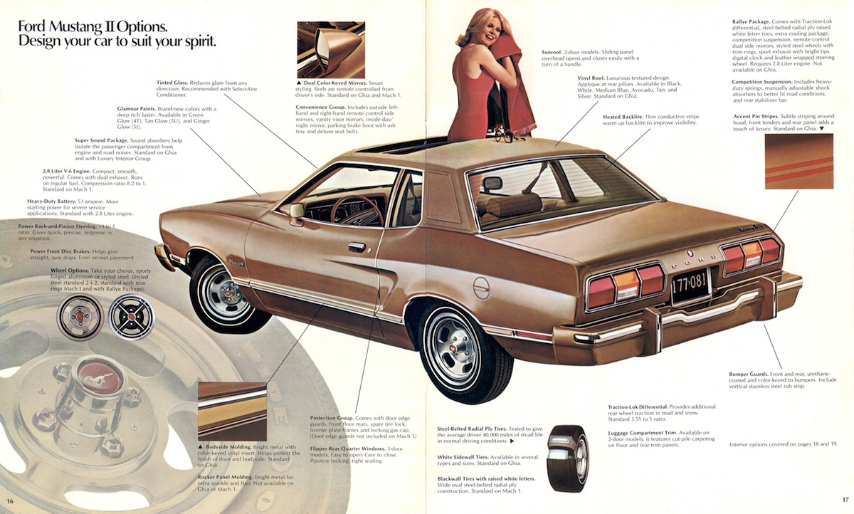 Page 16 & 17: 1974 Mustang II Options