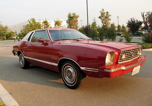 Dark Red 1975 Mustang II
