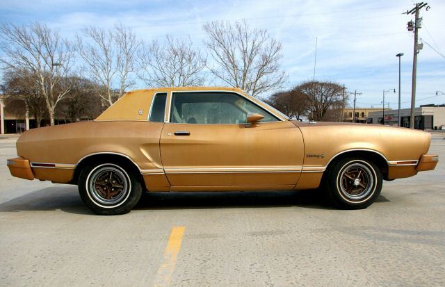 Tan 1975 Mustang II Ghia Coupe