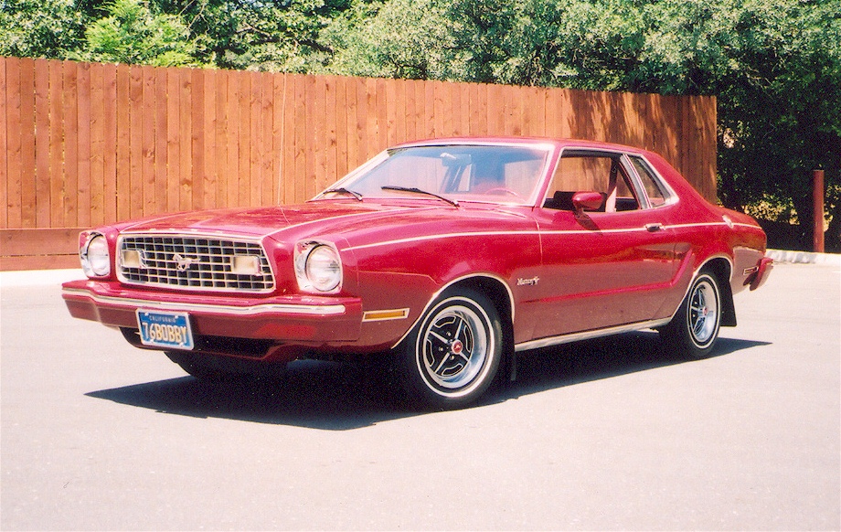 Dark Red 1975 Mustang II