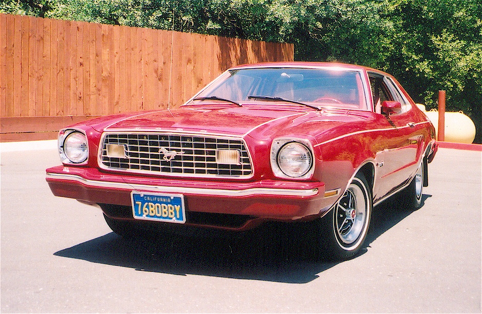 Dark Red 75 Mustang II
