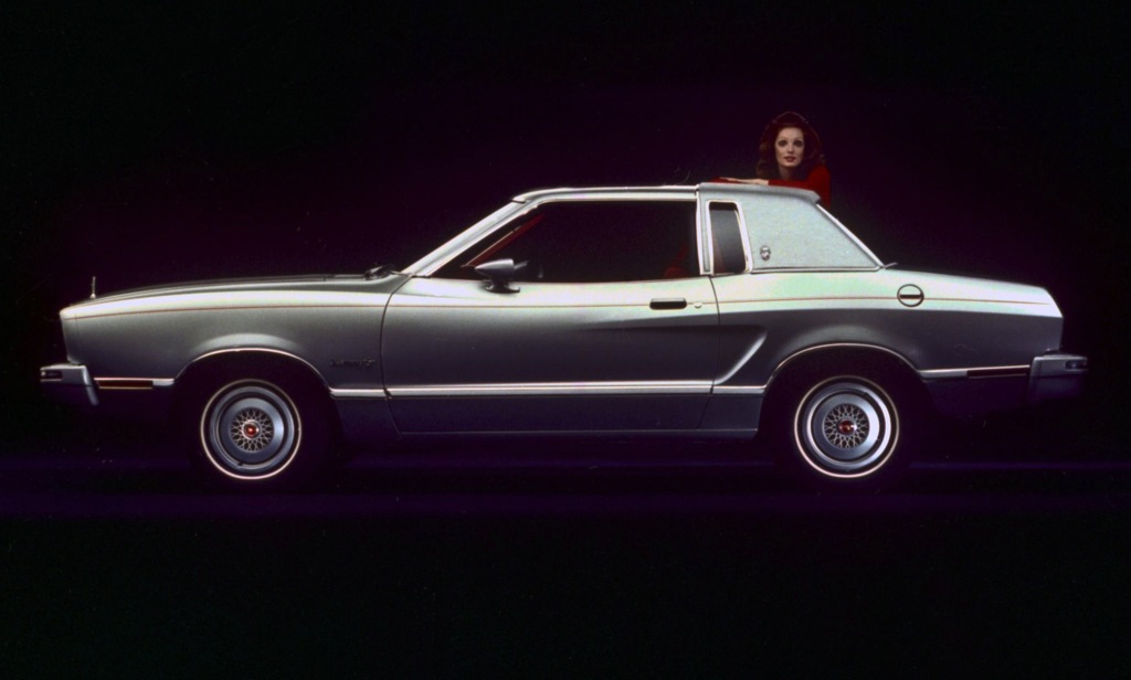 Silver 1977 Mustang II Ghia Coupe