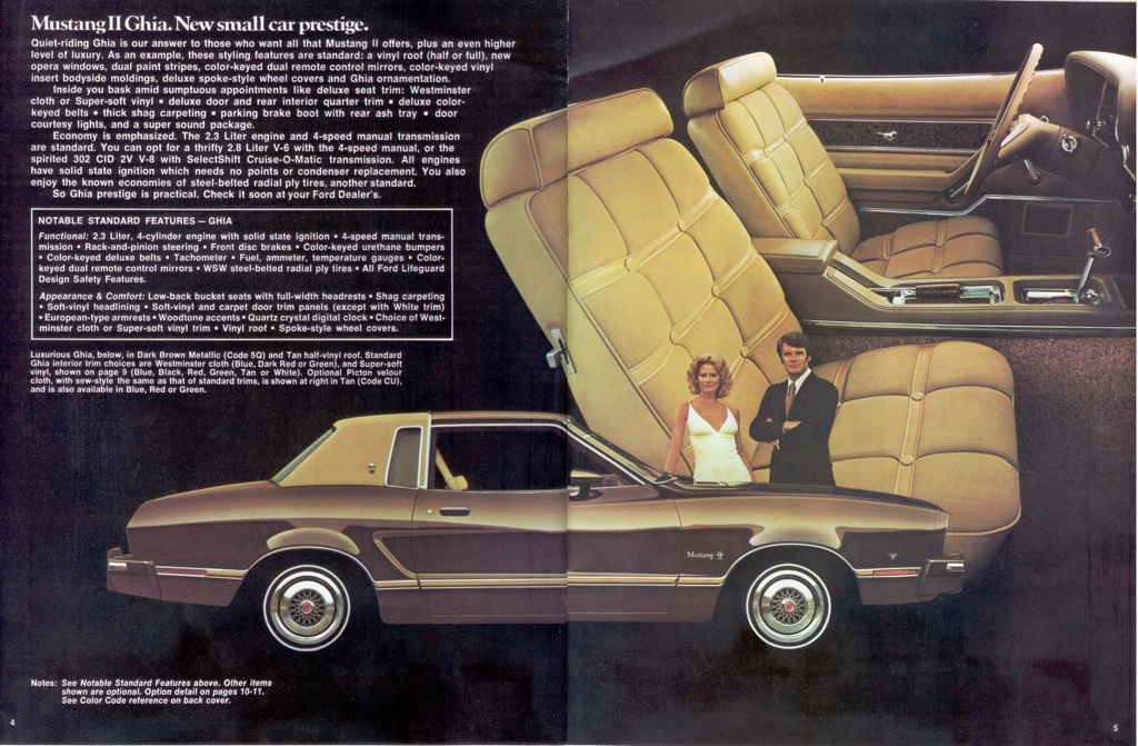 1975 Ford Mustang Promotional Booklet