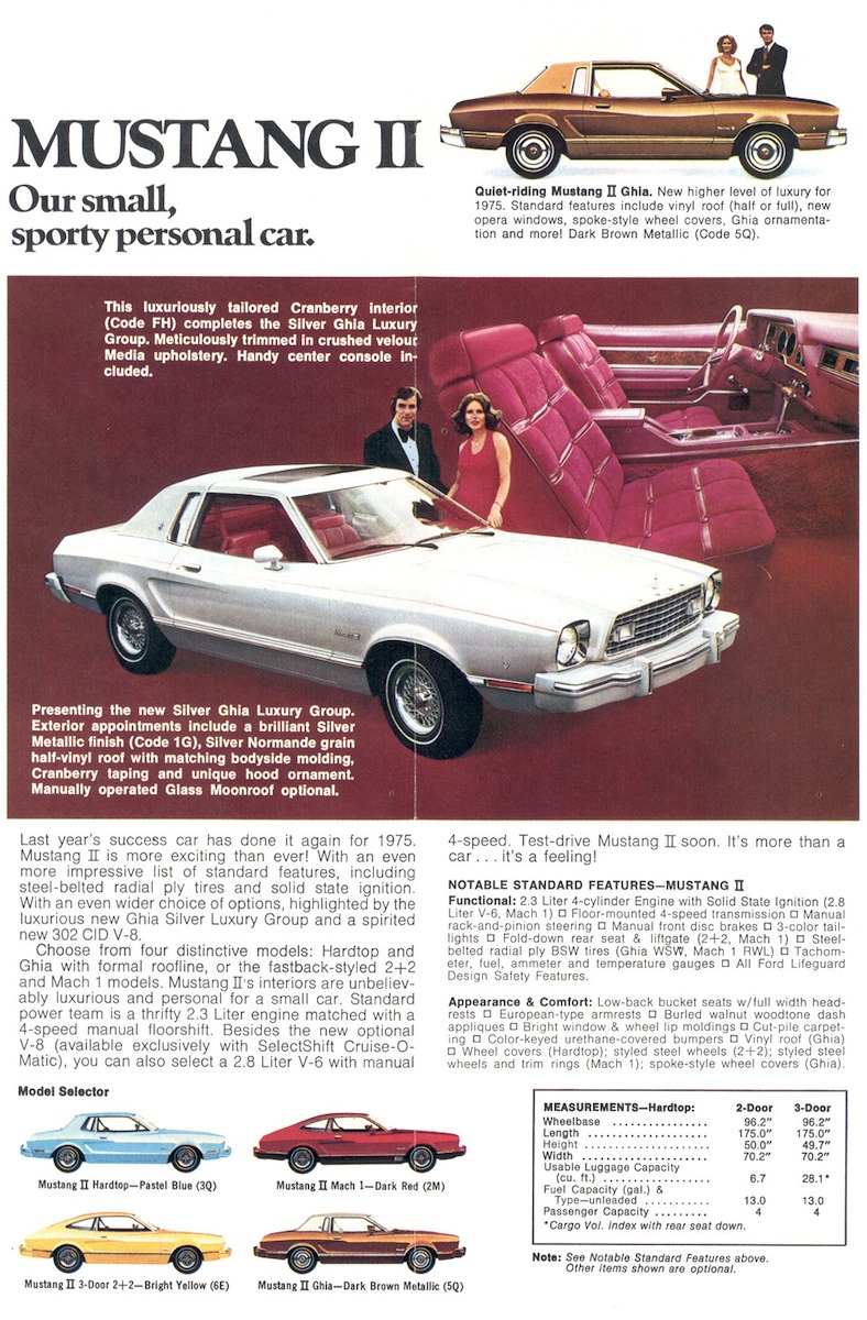 1975 Ford Sales Brochure - Mustang II
