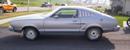 Silver 1976 Mustang II hatchback