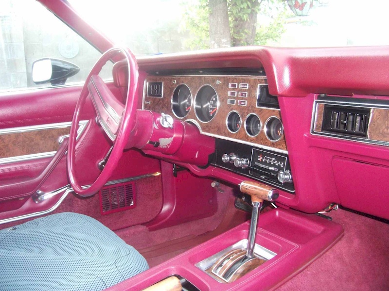 Black 1976 Mustang II Interior