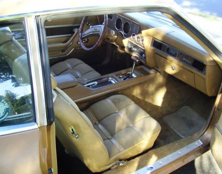 Gold Interior 1977 Mustang II Coupe