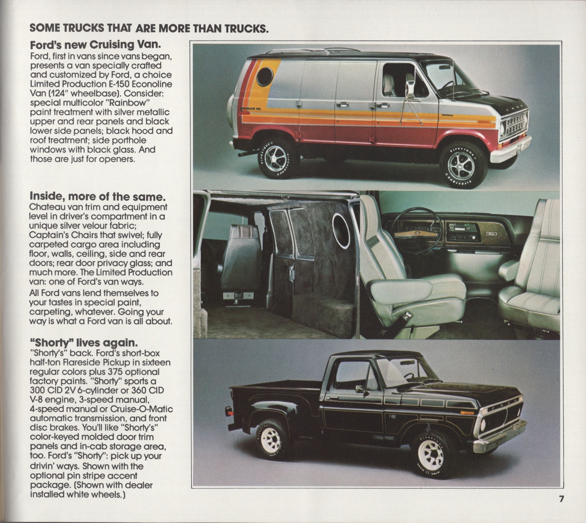 Cruising Van and Flareside Pickup