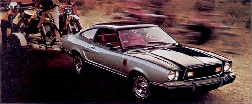 Silver metalic 1976 Mustang II Stallion Hatchback