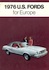 1976 European Ford Mustang promotional brochure