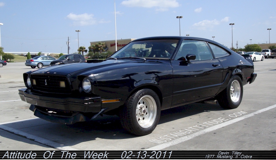 Black 1977 Mustang II Cobra