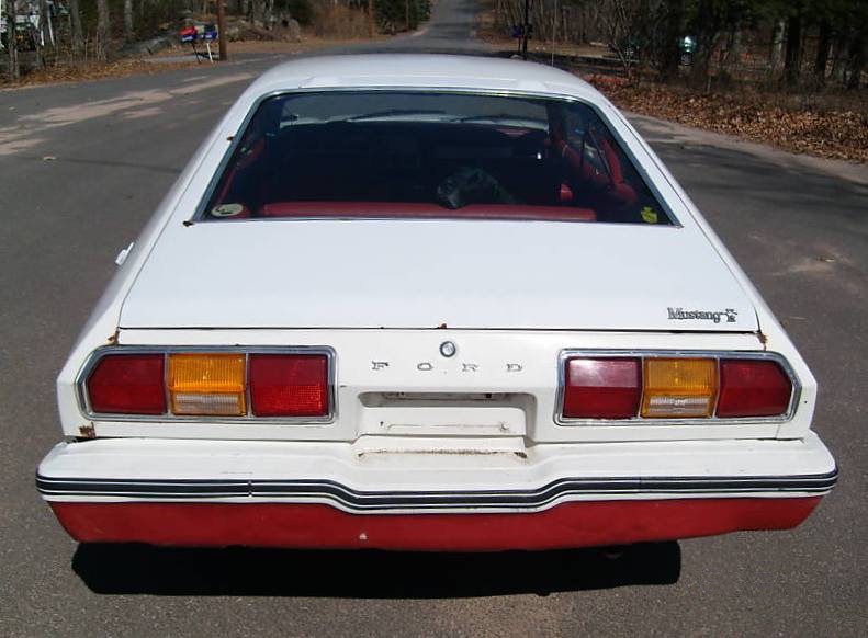 White 1977 Mustang II Hatchback