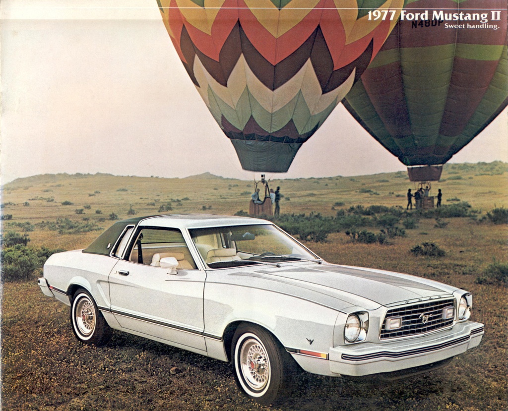 Page 1: 1977 Ford Mustang promotional booklet