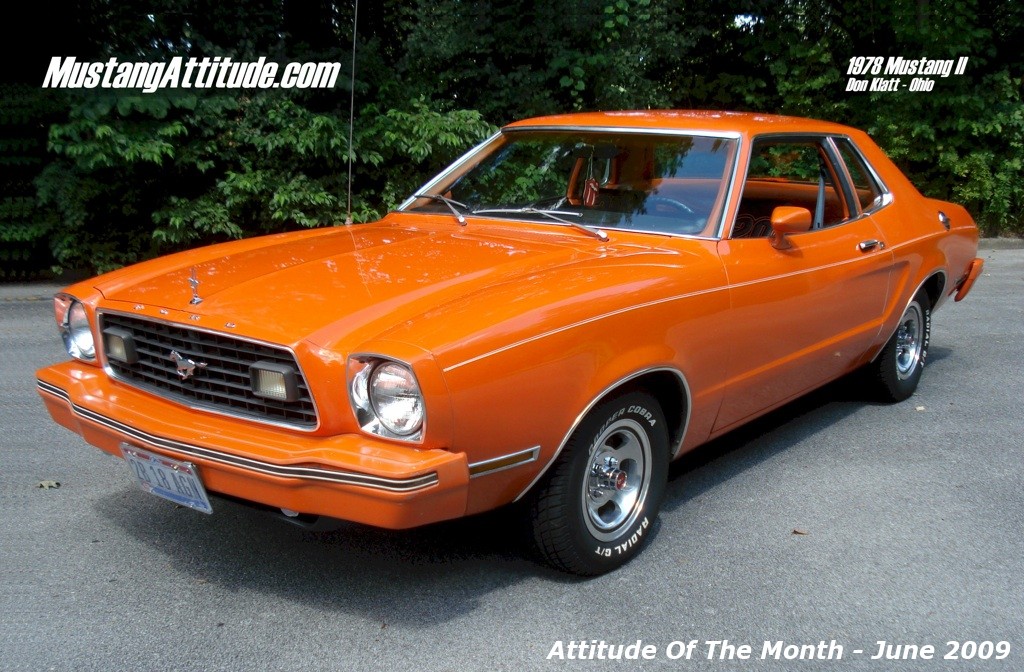 Tangerine Orange 1978 Mustang Hardtop