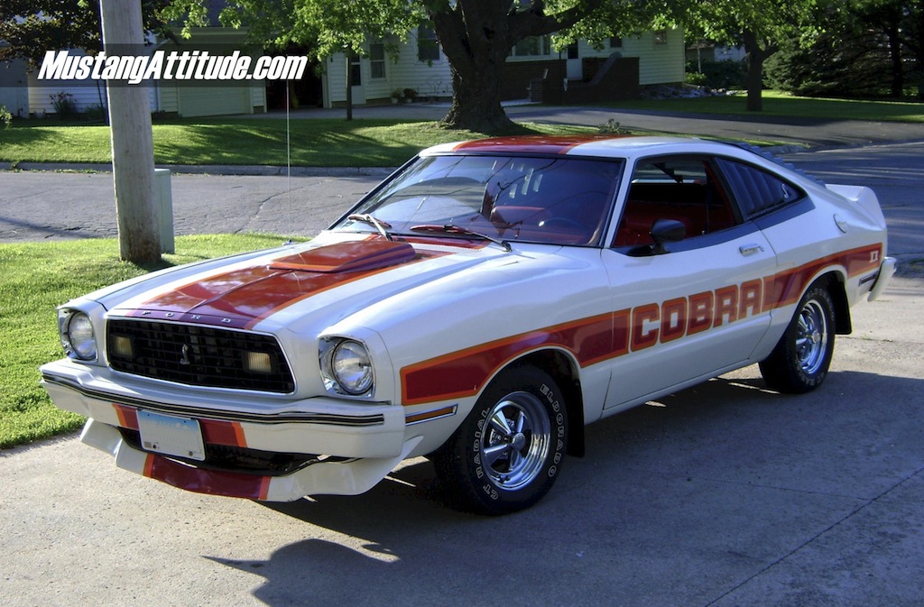 White 1978 Mustang II Cobra II