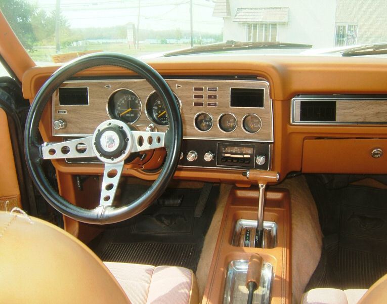 Interior view 1978 Mustang II with Ghia Luxury Group