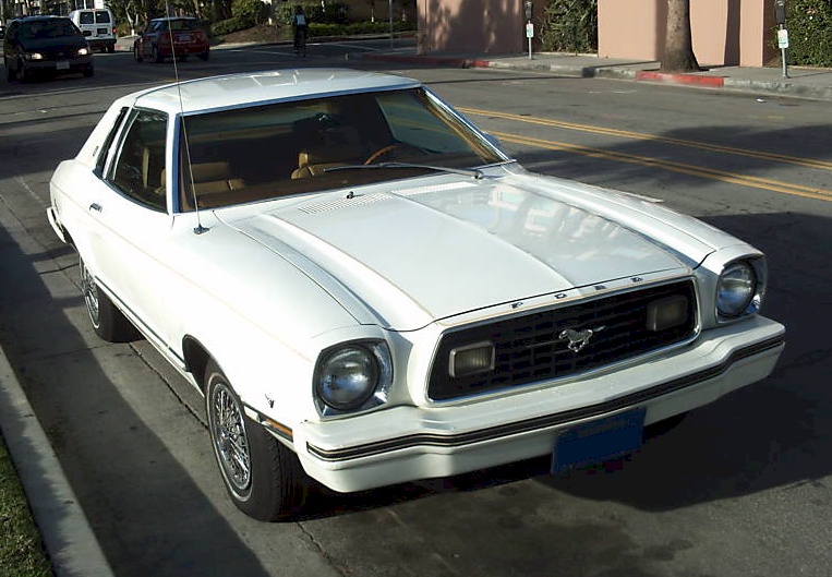 White 1978 Mustang II Ghia
