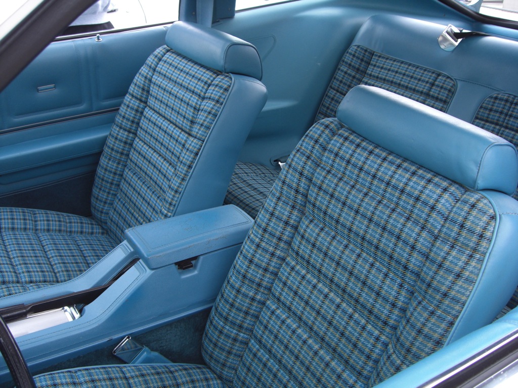 Blue interior 78 Mustang II Cobra II Hatchback