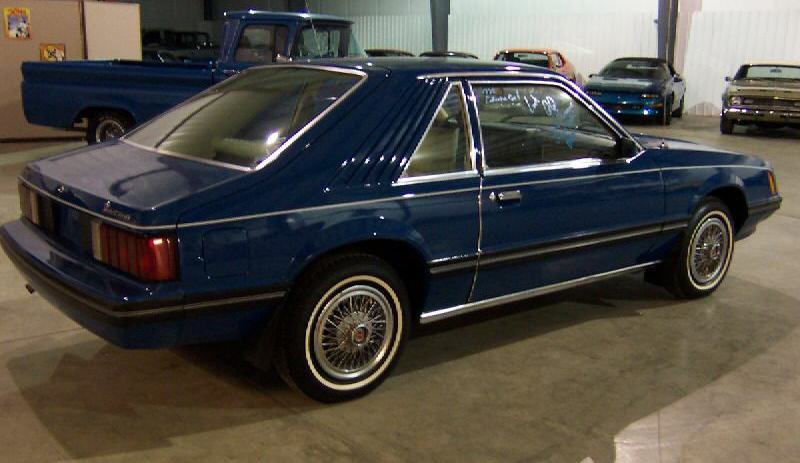 Bright Blue 1979 Mustang Ghia Hatchback